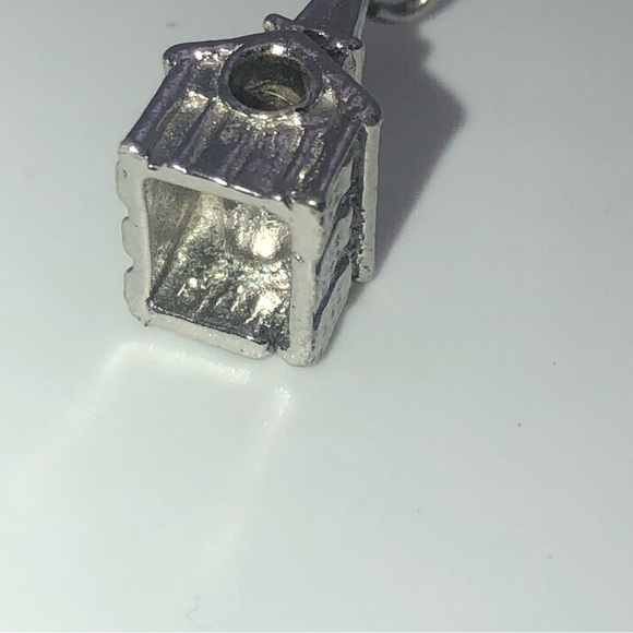 VTG Sterling Silver Church House Mini Charm Bracelet Charm - Picture 4 of 5